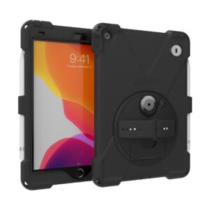 aXtion Bold MPS マルチファンクション盗難防止、防水、ミリタリー落下保護ケース - iPad 10.2インチ 第9世代 (2021年バージョン) / 第8世代 / 第7世代 (ケーブルロック付き) - CWA643KL