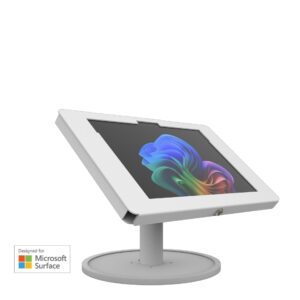 ElevateII Series – Desktop Kiosk (White) — For Surface Pro 11 | Pro 10 | Pro 9 – KAM422W