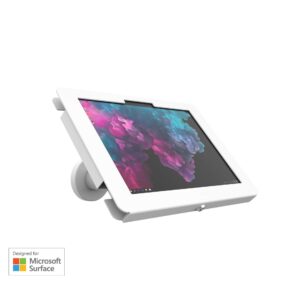 Elevate II Series - Fixed Wall/Desk Stand Kiosk (White) -- For Surface Pro 7+ | 7 | 6 | 5 | 4 - KAM303W