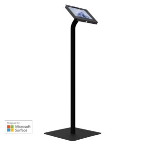 Elevate II Series - Floor Stand Kiosk (Black) -- For Surface Go / Go 2 / Go 3 / Go 4 - KAM501B