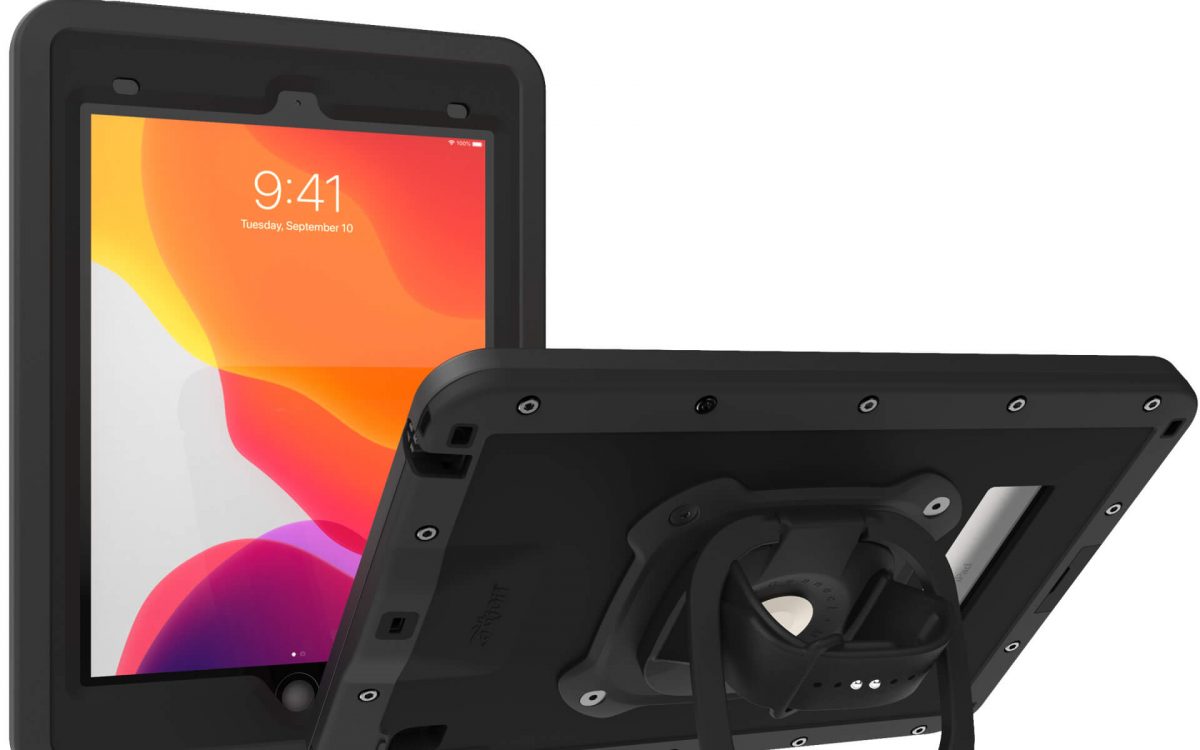 軍用グレードの堅牢な防水ケース-アクシオンプロMP-iPad-9th-gen-plus-2-フロント-バック-水平-キックスタンド-ヒーロー-イメージ-アングル-CWA649MP
